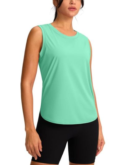 Women's Workout Tank Tops Lightweight Sleeveless Workout Tops Loose Fit Yoga Athletic Running Shirts