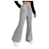 Women's High Waisted Drawstring Waist Wide Leg Sweatpants Casual Lounge Pants with Pockets