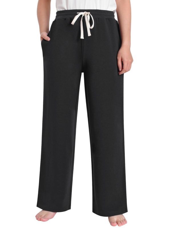 Women's Petite Wide Leg Sweatpants Petite Length Short