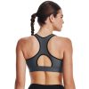 51WgCUoicWL.jpg Women's HeatGear Armour Mid Padless Sports Bra - 1373865-012 - Pitch Gray/Black/Black - XS
