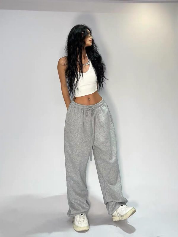 XPONNI Y2K Baggy Sweatpants - Wide Leg Women's Pants