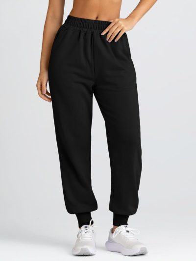 Sweatpants Women Baggy High Waisted Sweat Pants Fall Clothes Casual Joggers Y2k Aesthetic Warm Trousers with Pockets