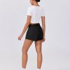 612OynQTq7L.jpg Womens Light Weight Athletic Shorts High Waisted Linerless Active Short Casual Quick Dry Lounge Shorts with Pockets