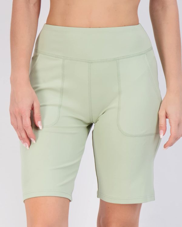 4 Pack: Women's 9" Bermuda Long High Waisted Shorts with Pockets Casual Workout Athletic (Available in Plus)