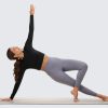 614VfZRr2nL.jpg Womens Long Sleeve Crop Workout Tops Athletic Yoga Running Cropped T-Shirt Slim Fit Gym Shirts