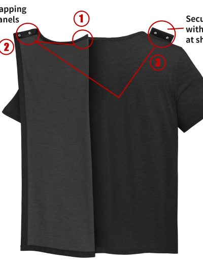 Unisex Post Surgery Shirt Open Back Hospital Shirts for Men Tear Away Snap Surgical Tops Soft Adaptive Clothing