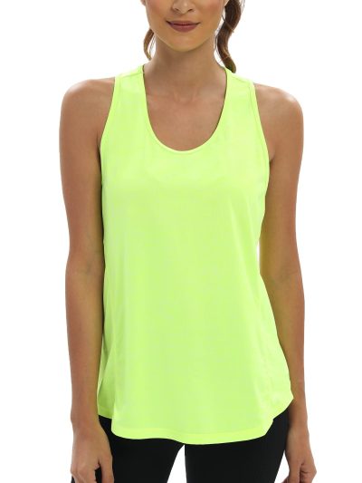 Womens Workout Tops Open Back Racerback Tank Tops Sleeveless Yoga Athletic Running Shirts Gym Clothes for Women