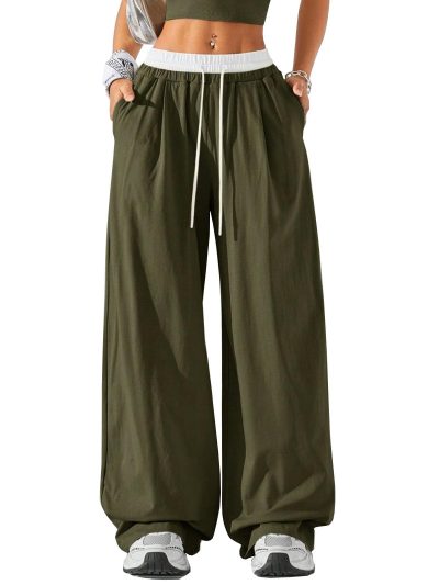 Womens Sweatpants Wide Leg Pants Casual Palazzo Flowy Trouser Woman High Waisted Loose Fit Lounge Pant Comfy 2025