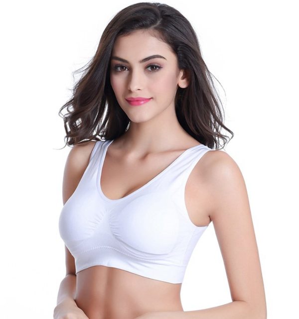 Women's 3 Pack Seamless Comfortable Sports Bra with Removable Pads