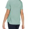 61FcEfnhrL.jpg Women's Short Sleeve Workout Shirts Breathable Yoga T-Shirts with Side Slits Athletic Tee Tops