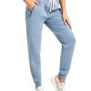 61Kfh0n58zL.jpg Women Workout Sweatpants Cotton Jogger Ribber Splicing Lounge Sweat Pants with Zipper Pocket