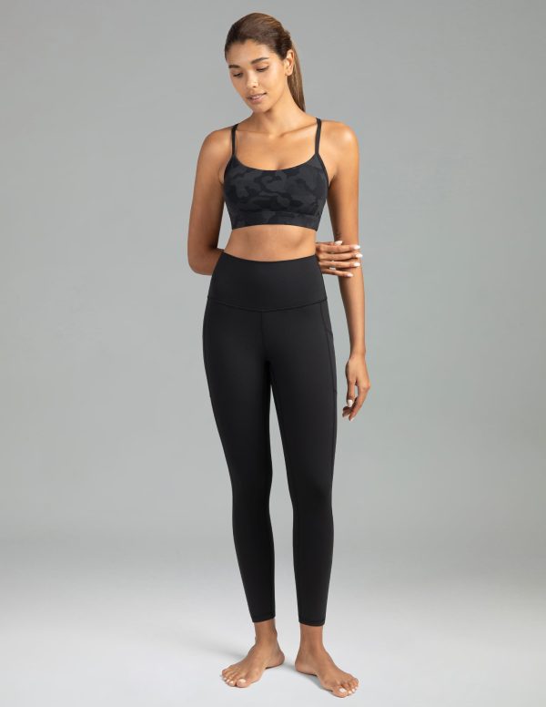 Women's High Waisted Yoga Pants 7/8 Length Leggings with Pockets