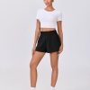 61O-tK4kfAL.jpg Womens Light Weight Athletic Shorts High Waisted Linerless Active Short Casual Quick Dry Lounge Shorts with Pockets