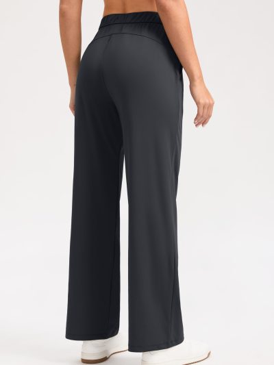 Wide Leg Pants Woman 28"/30" Lightweight Drawstring Sweatpants Women's Casual Lounge Yoga Pants with Pockets