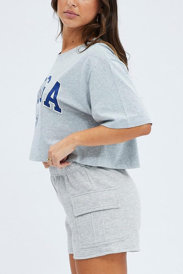 Women Workout Fitness Lounge Comfy Sweat Shorts Athletic Running Drawstring Terry Cotton Shorts