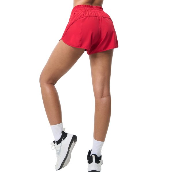Athletic Shorts for Women,Women's Quick Dry Workout Sports Active Running Track Shorts with Elastic and Zip Pockets