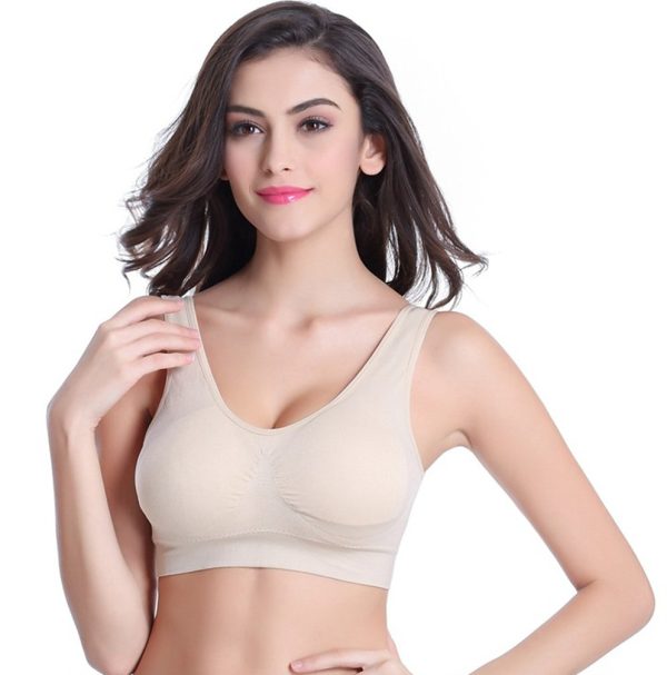 Women's 3 Pack Seamless Comfortable Sports Bra with Removable Pads