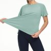 61hPtFwuHaL.jpg Women's Short Sleeve Workout Shirts Breathable Yoga T-Shirts with Side Slits Athletic Tee Tops