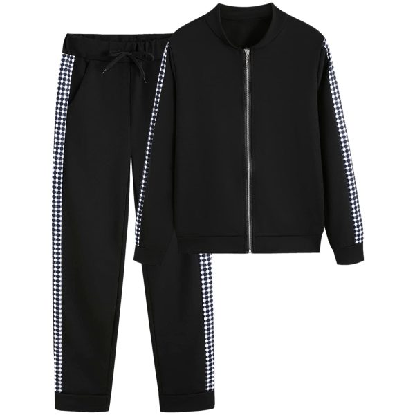 Women's 2 Piece Tracksuit Sweatsuits Sets Hoodie Sweatshirt and Jogging Sweatpants Suit