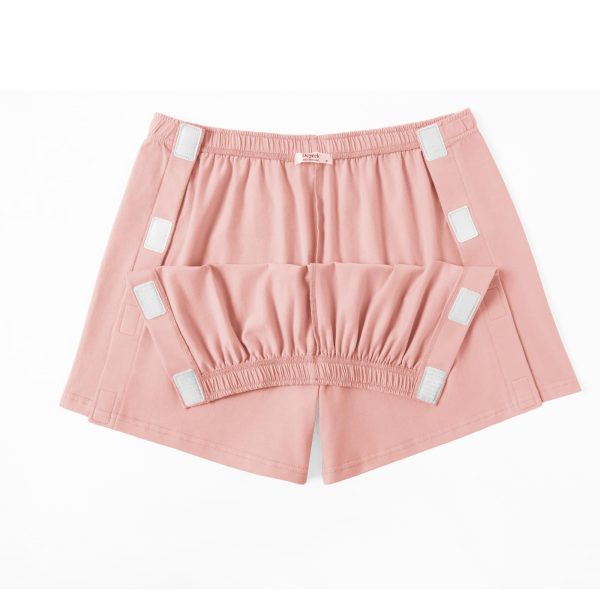 Women's Tear Away Shorts Side Split Open Cotton Leg Breakaway Post Surgery Recovery Bottoms
