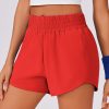 61oVntHrxgL.jpg High Waisted Running Shorts for Women 3" Inseam Mesh Liner Quick Dry Sport Athletic Workout Shorts with Zip Pockets