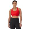 Sports Bra, Racerback Women, Stretch Pullover Crop Top with Cutout