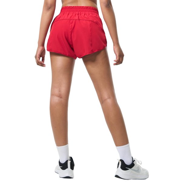 Athletic Shorts for Women,Women's Quick Dry Workout Sports Active Running Track Shorts with Elastic and Zip Pockets
