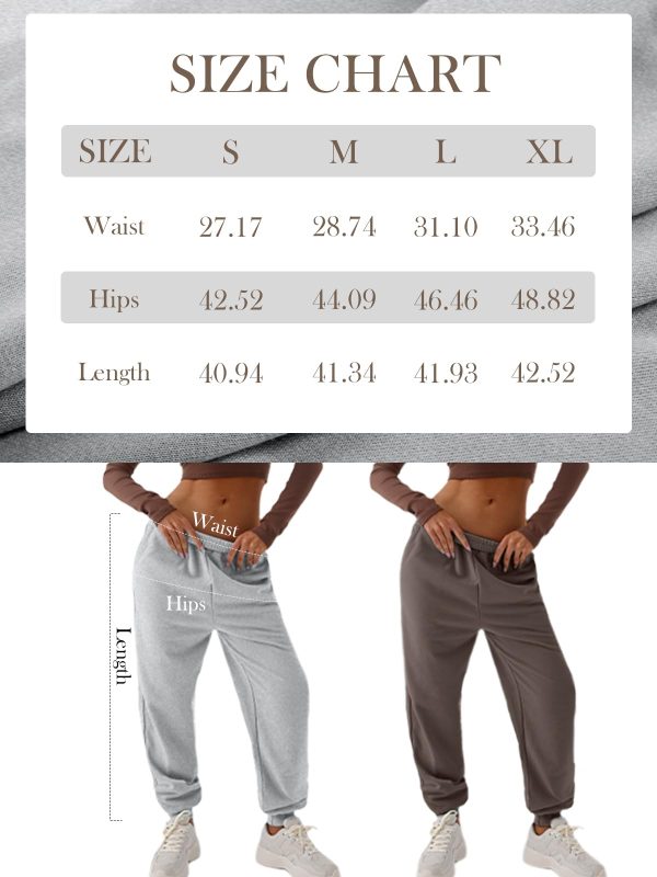61vDWGUGQL.jpg Sweatpants Women Baggy High Waisted Sweat Pants Fall Clothes Casual Joggers Y2k Aesthetic Warm Trousers with Pockets