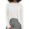 61wLdmn4mWL.jpg Long Sleeve Tee for Women with Thumb Hole Athletic Gym Workout Crop Tops Yoga Shirts