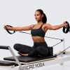 Butterlift Double Lined Square Neck Sports Bras for Women - Wireless V-Shaped Racerback Workout Yoga Top Non Padded