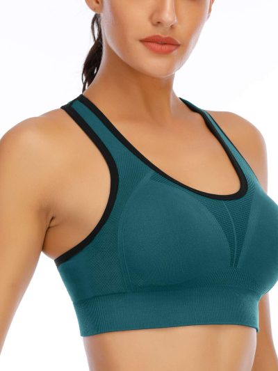 Sports Bras for Women High Impact Racerback Sports Bra Seamless Padded Sports Bra Yoga Bras Workout Bra Activewear Bra