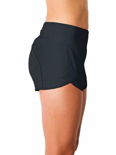 Womens 3" Lightweight Running WOD Volleyball Shorts Workout Mesh Liner Zip Pocket