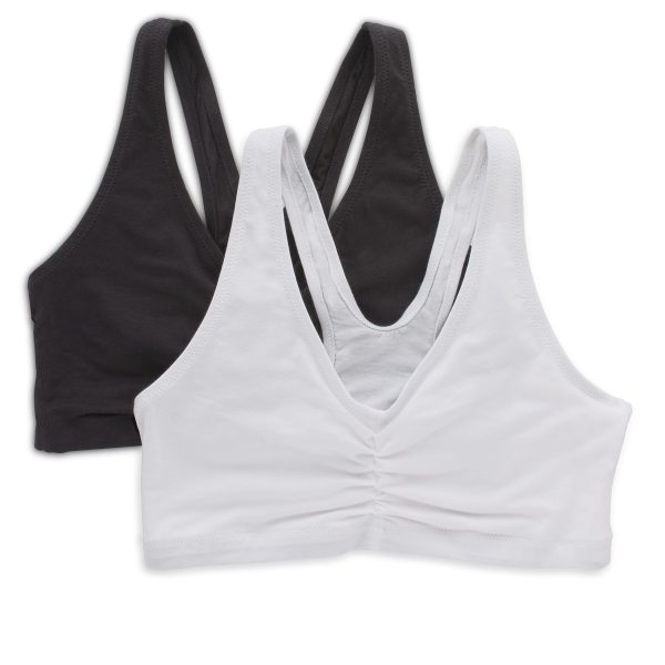 Women's X-Temp Wireless Bra Pack, Stretch Pullover Bra, Low-Impact Racerback Bra, 2-Pack