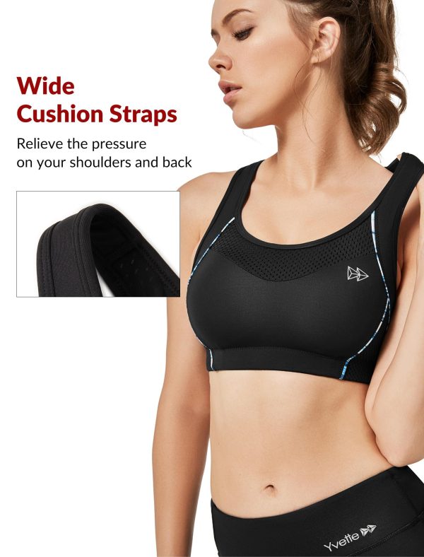 Sports Bras for Women High Impact Support Racerback Sports Bra Plus Size No Underwire for Running Workout