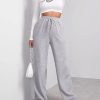 Wide Leg Sweatpants for Women Elastic High Waisted Drawstring Loose Pants with Pockets