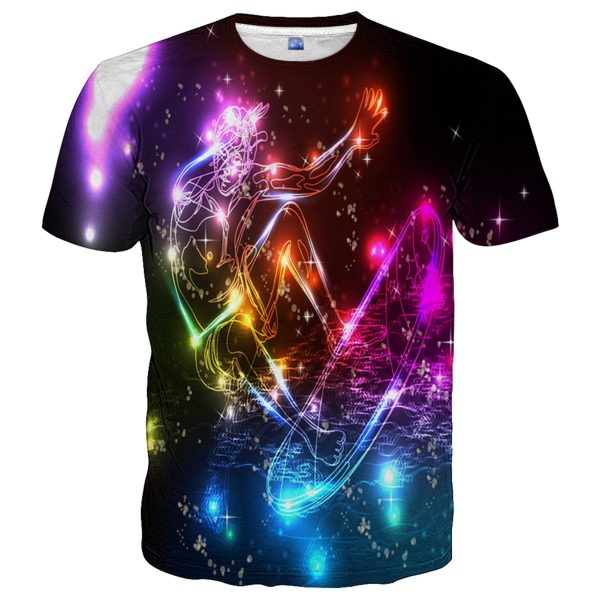 Men and Women Shirts Unisex 3D Fashion Printed Shirts for Adults Short Sleeve Top T-Shirts