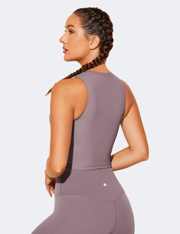 Nudi Sports Bras for Women Removable Padded Yoga Tank Tops Sleeveless Fitness Workout Crop Tops
