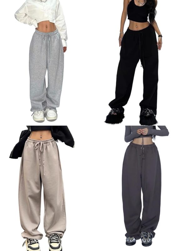XPONNI Y2K Baggy Sweatpants - Wide Leg Women's Pants