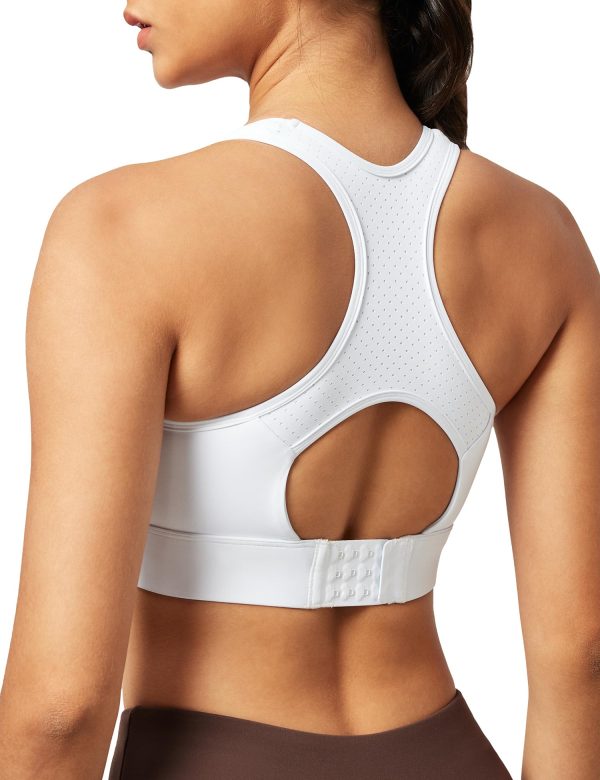 Sports Bras for Women High Support High Impact Sports Bras for Women Large Bust Push up Racerback Workout Running Bra