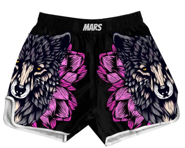 Wolf Skull Muay Thai Shorts Combat Fight MMA Boxer Boxing Trunks
