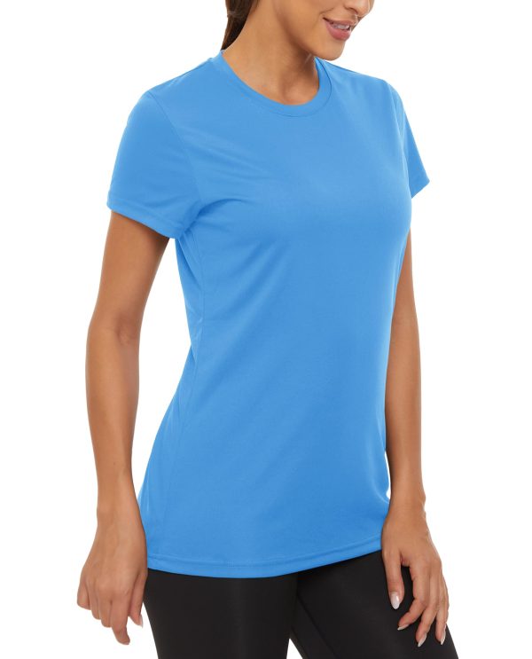 Women's Short Sleeve T-Shirts UPF 50+ Sun Protection Quick Dry Athletic Running Workout Rash Guard Tops