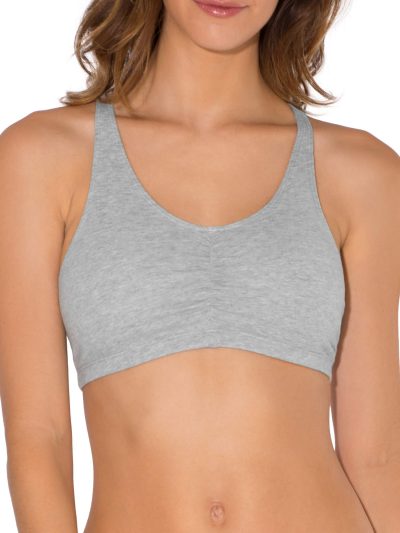 Women's Adjustable Shirred Front Racerback Sports Bra Multi Packs!