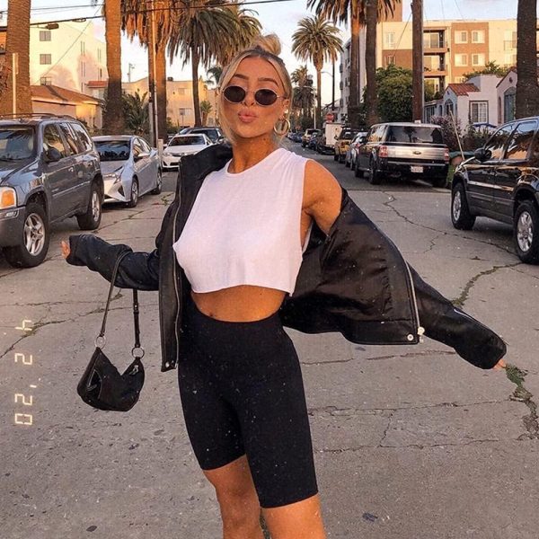 3 Pack Biker Shorts for Women ?C 8" Black High Waisted Tummy Control for Gym Workout Athletic Cheerleading Yoga