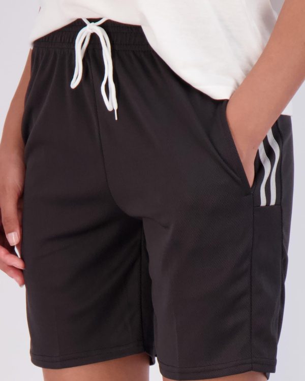 4-Pack: Women's 7" Mesh Quick-Dry Bermuda Active Athletic Long Shorts with Pockets (Available in Plus Size)