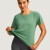 71kK8TI3-tL.jpg Women's Short Sleeve Workout Shirts Breathable UPF 50+ Sun Protection T-Shirts Quick Dry Gym Running Hiking Tops