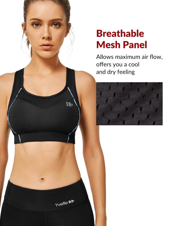 Sports Bras for Women High Impact Support Racerback Sports Bra Plus Size No Underwire for Running Workout