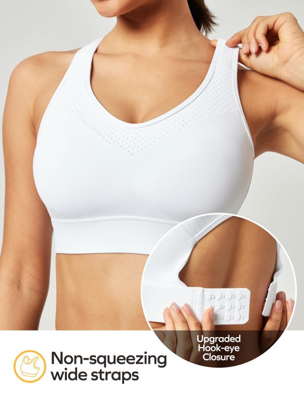 Sports Bras for Women High Support High Impact Sports Bras for Women Large Bust Push up Racerback Workout Running Bra