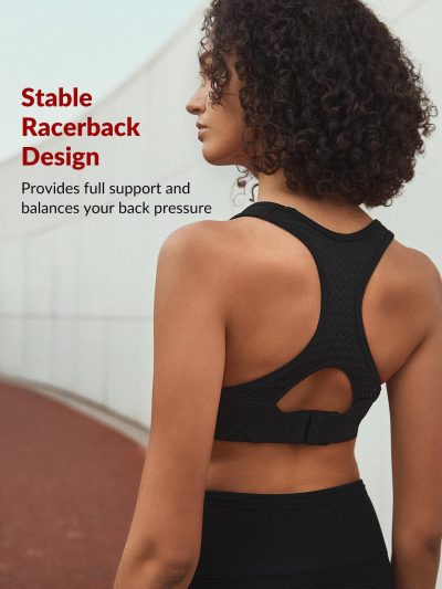 Sports Bras for Women High Impact Support Racerback Sports Bra Plus Size No Underwire for Running Workout