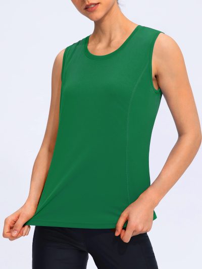 Women's Workout Tank Tops Lightweight Sleeveless Shirts for Women Loose Fit Tops for Athletic Running Tennis Yoga