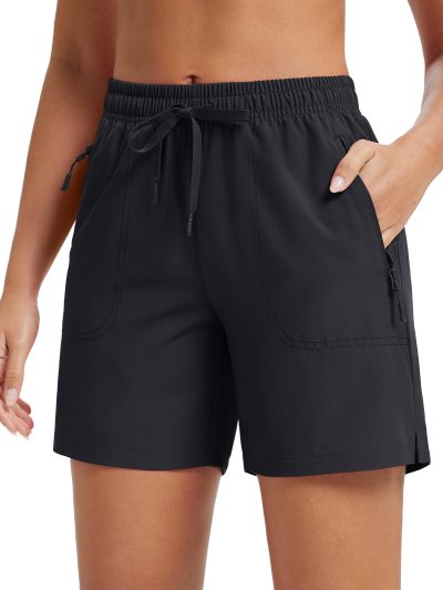 Women's 5" Hiking Shorts UPF 50+ Quick Dry Lightweight Athletic Running Golf Summer Casual Shorts with Pockets